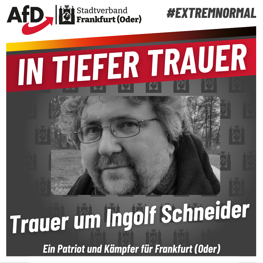 Bild zu Trauer um Ingolf Schneider